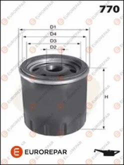 Фільтр масляний Jumper/Boxer/Transit 2.2HDI/TDCi 11- EUROREPAR 1637767680