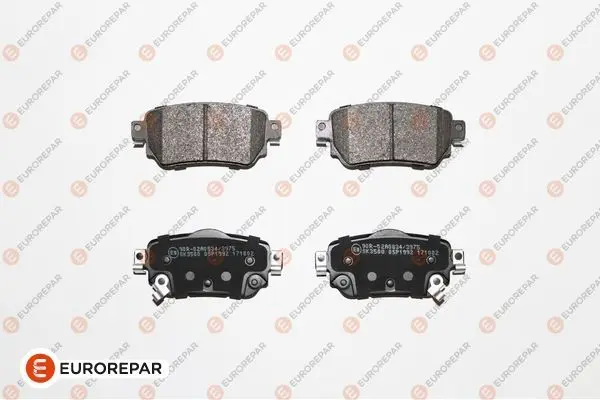 Колодки гальмівні дискові комплект EUROREPAR 1667816580 (фото 1)