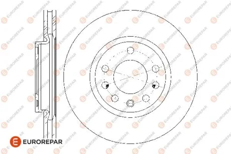 Диски гальмівні (комплект 2 шт) EUROREPAR 1676009680