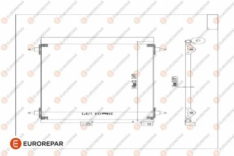 Радіатор кондиціонера Berlingo/Partner 1.6HDI 05- EUROREPAR E163366