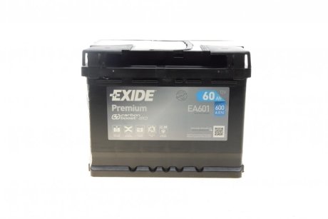 Акумуляторна батарея 60Ah/600A (242x175x190/+L/B13) Premium EXIDE EA601