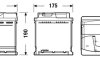 Акумуляторна батарея 50Ah/450A (207x175x190/+R/B13) Excell EXIDE EB500 (фото 4)