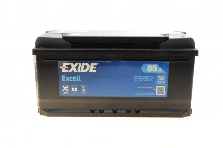 Акумуляторная батарея 85Ah/760A (353x175x175/+R/B13) Excell EXIDE EB852