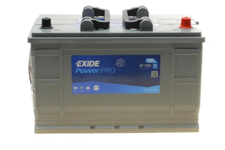 Акумуляторна батарея 120Ah/870A (349x175x235/+R/B1) PowerPro EXIDE EF1202