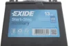 Акумуляторна батарея 13Ah/200A (150x90x145/+L) (Start-Stop/допоміжна) EXIDE EK131 (фото 2)