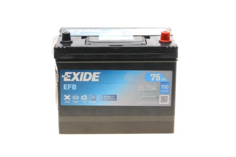 Стартерная батарея (аккумулятор) EXIDE EL754