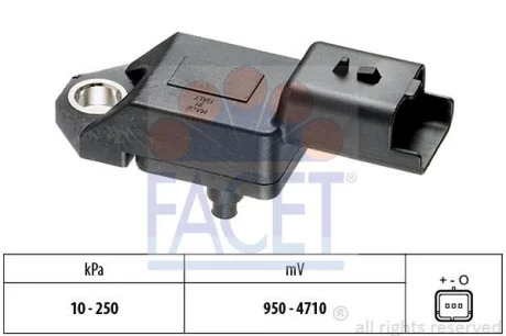 Датчик тиску повітря Berlingo/Scudo/Expert 1.6-2.0HDI 00- FACET 10.3034