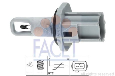 Датчик температури повітря FORD TRANSIT CONNECT/FIESTA 1.25-3.0 94-13 FACET 10.4017