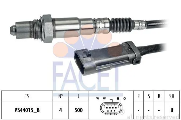 Лямбда-зонд Kangoo 98- 1.6/Trafic 01- 2.0 FACET 10.8280 (фото 1)