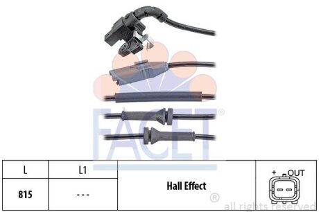 Фото датчик швидкості FACET 21.0150 Датчик швидкості FACET 21.0150