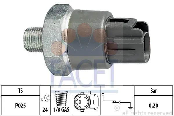 Датчик тиску оливи (0.2 bar) Toyota Corola/Camry 85- FACET 7.0114 (фото 1)