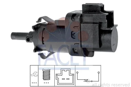 Датчик стоп-сигнала Transit/Fiesta/Volvo 1.0-2.5 i/TDI 01- FACET 7.1231