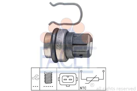 Датчик температури A80/VW Golf/T4 1.3-2.8TDI -10 FACET 7.3086
