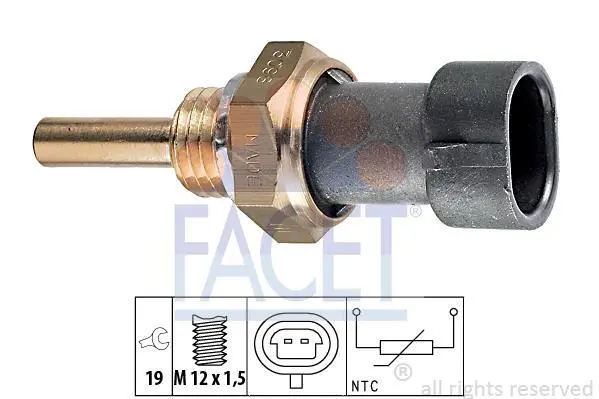 Датчик температури Lanos/Aveo/ Lacetti 0.8-3.0 89- FACET 7.3098 (фото 1)