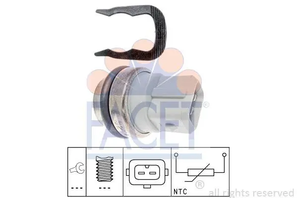Датчик температуриKangoo/Trafic/ Megane 1.8i/1.9D/2.0i 95- FACET 7.3254 (фото 1)