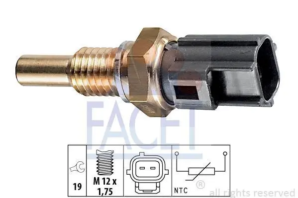 Датчик температури FORD FOCUS 1.4 16V/1.6 16V 98-04 FACET 7.3294 (фото 1)