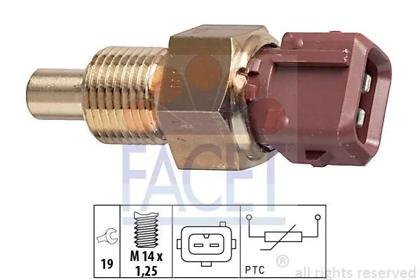 Датчик температури Berlingo/Jumper/ Ducato 1.0-3.0 87- FACET 7.3308 (фото 1)