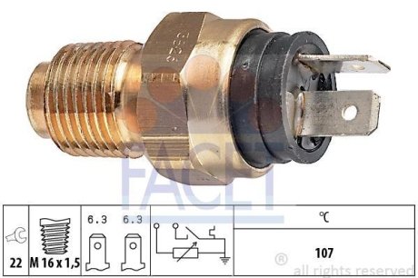 ДАТЧИК ТЕМПЕРАТУРЫ Ducato 2.5-2.8D/TD/Jumper/Boxer 2.8HDi 02> FACET 7.3526