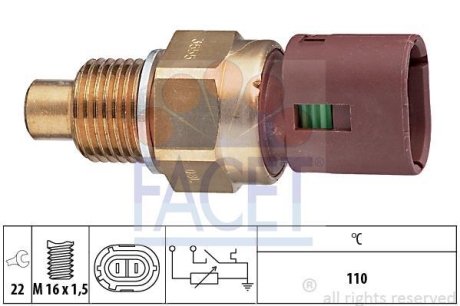 ДАТЧИК ТЕМПЕРАТУРЫ Master/Movano 2.5/2.8 dCi 98-04 FACET 7.3555