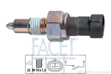 Датчик заднього ходу Doblo/QUBO/FIORINO/BEEPER/Combo FACET 7.6067