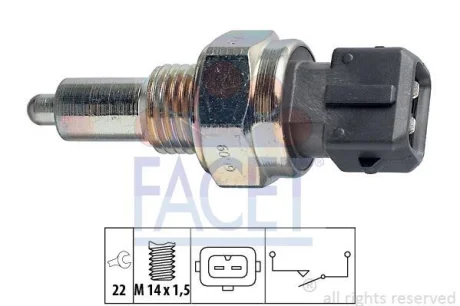 Датчик заднього ходу Ducato/Boxer/Scudo/JUMPY FACET 7.6099
