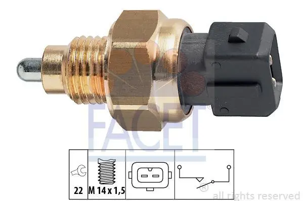 Датчик заднього ходу Scudo/Jumpy 1.9D/Berlingo (кпп.BE3) FACET 7.6108 (фото 1)