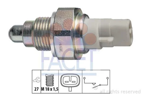 Датчик заднього ходу Avensis 97-/Camry 91-/Corolla 92- (2 конт.) FACET 7.6111