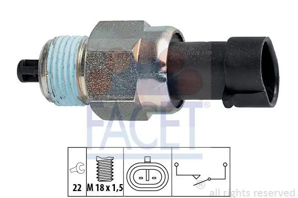 Датчик заднього ходу Doblo 01-/Combo 12- FACET 7.6142 (фото 1)