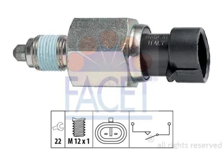 Датчик заднього ходу Doblo 1.6 D Multijet 10- FACET 7.6196