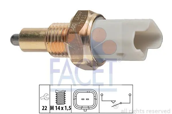 Датчик заднього ходу Scudo/Jumpy 1.9TD/2.0HDi (кпп.ME,MG,ML5T) FACET 7.6217 (фото 1)