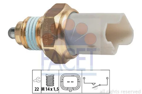 Датчик заднього ходу Scudo/Jumpy 1.9D/1.6i/2.0i (кпп.BE3) FACET 7.6218