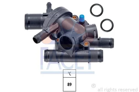 Термостат 1.9D Kangoo 97-/Clio 98-05/Laguna 99-/Megane 96-03 (89C) з корпусом FACET 7.8178