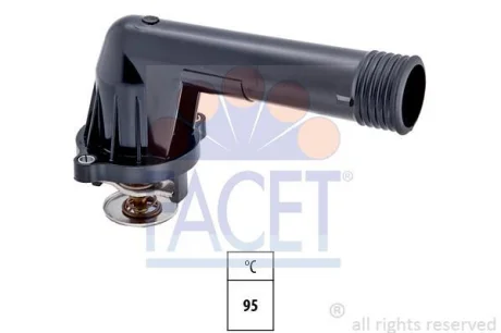 Термостат BMW 3 (E36)/5 (E34)/Z3 (E36) 1.6-1.8i 89-00 (37x33.7; 95C) FACET 7.8428