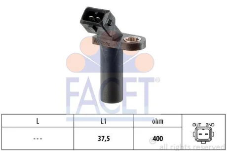 Датчик обертів колінвала Transit (V184/347) 00-/Connect 02- FACET 9.0037
