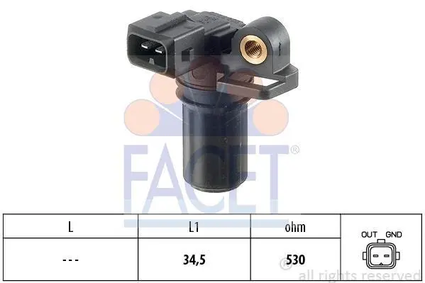 Датчик колінвала Connect 1.8TDCI (90PS)/Transit V184/V347 FACET 9.0323 (фото 1)