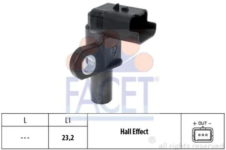 Датчик розподілвалу Jumper/Ducato/Scudo/Boxer 2.0/2.2 HDI 02> FACET 9.0332