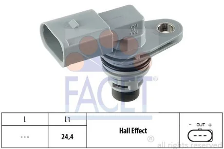 Датчик розподілвалу Audi /Seat/Skoda FABIA, OCTAVIA 1.0-3.6, 95- FACET 9.0368