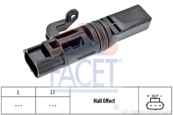 Датчик швидкості Ford FOCUS V/VI, FOCUS I/II, FUSION/Mazdza 2, 1.2-2.0 TDCi 99- FACET 9.0481 (фото 1)