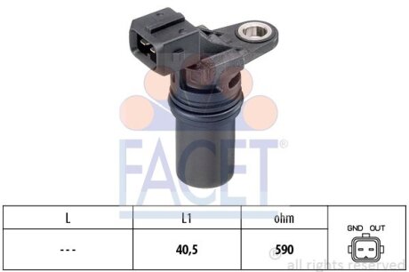 1 953 539 Датчик колінвалу FACET 90539