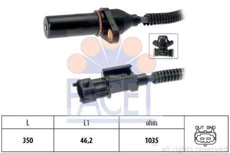 Датчик колінвала Hyundai i30/ix35/Kia Ceed/Sportage III 1.4-2.0i 07- FACET 9.0571