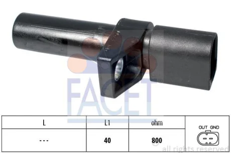 Датчик обертів колінвала Sprinter/Vito OM611-668 FACET 9.0578