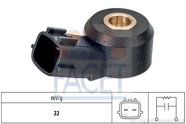 Датчик детонації Doblo 01- 1.2-1.6/Qubo 09- 1.4 FACET 9.3115 (фото 1)
