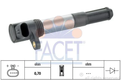 Котушка запалення Doblo/Combo 1.4 12-/Ducato/Daily 3.0 09- FACET 9.6342