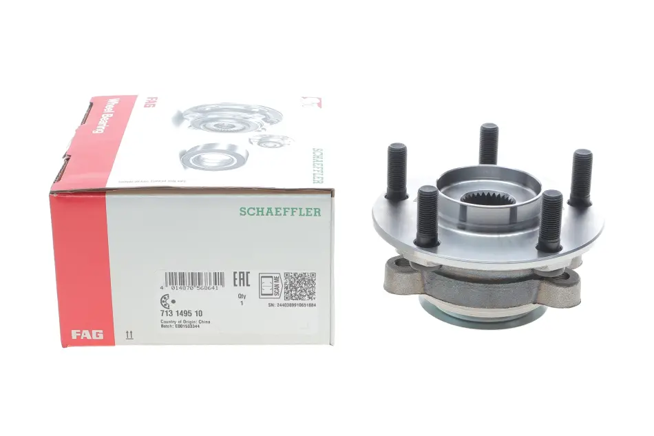 Підшипник маточини (передньої) Nissan Juke/Leaf/NV200/Qashqai I/X-Trail/Renault Koleos I 07- FAG 713 1495 10 (фото 1)
