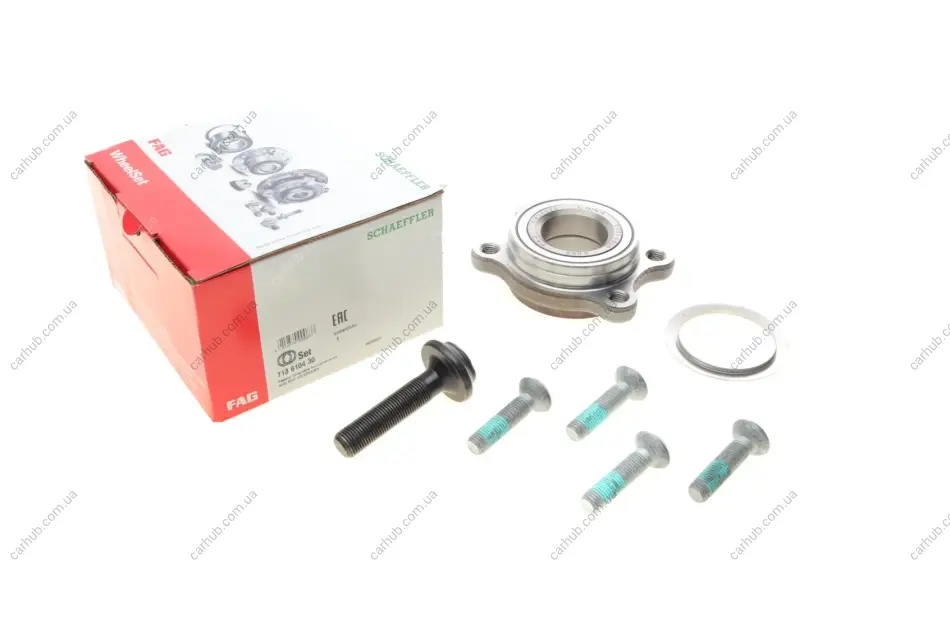 Підшипник маточини (передньої) Audi A4/A6/A8 Quattro 98- FAG 713 6104 30 (фото 1)