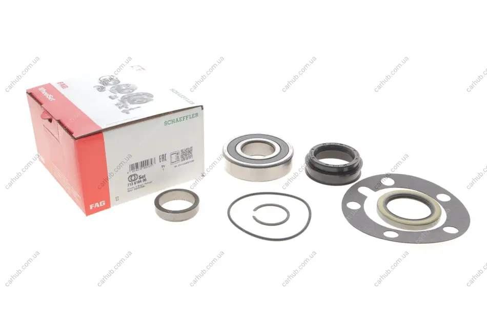 Підшипник маточини (задньої) Toyota Hilux 2.5/3.0D 05- (к-кт) FAG 713 6184 00 (фото 1)