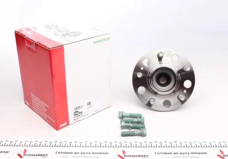 Комплект підшипника колеса задн HYUNDAI GRANDEUR, I40 I, I40 I CW, IX35, SONATA VI KIA CARENS III, OPTIMA, SPORTAGE III 1.6-Electric 09.06-05.19 FAG 713 6266 90