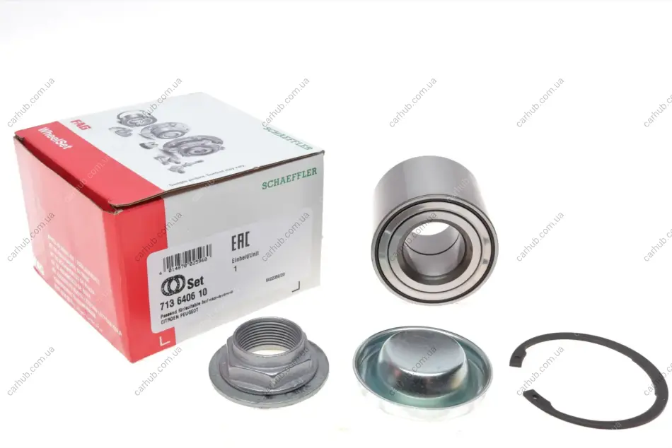 Підшипник маточини (задньої) Citroen Berlingo 08- FAG 713 6406 10 (фото 1)