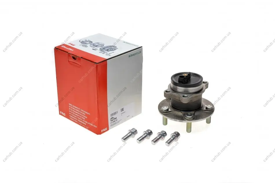 Комплект підшипника колеса задн CITROEN C4 AIRCROSS MITSUBISHI ASX, ECLIPSE CROSS, OUTLANDER III PEUGEOT 4008 1.5-2.2D 02.10- FAG 713 6506 20 (фото 1)