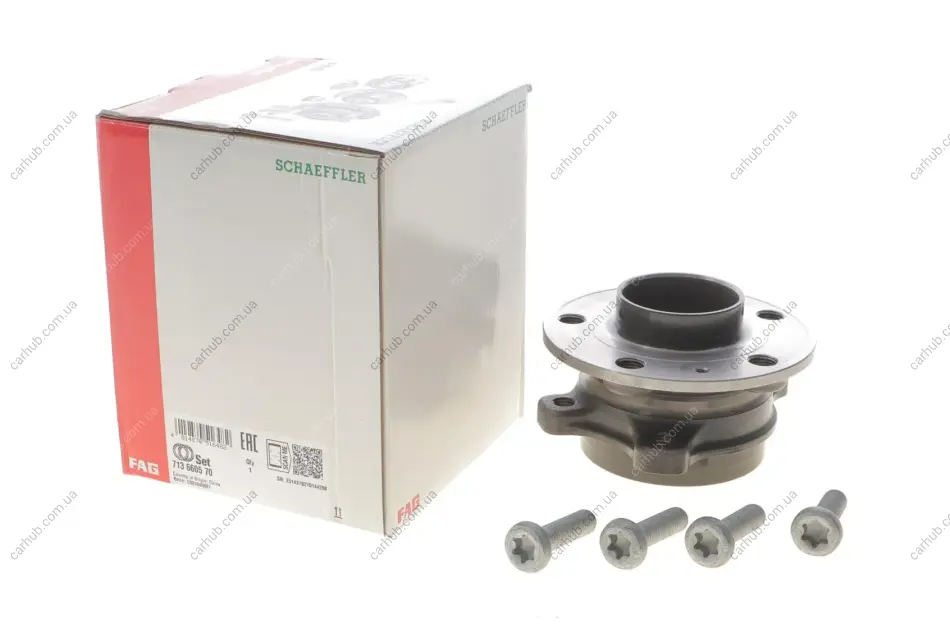 Підшипник маточини (задньої) Volvo C40/S60/S90/V60/V90/XC40/XC60/XC90 15- FAG 713 6605 70 (фото 1)